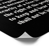 ジェファーソン引用文 – 第2改正美しい ポスター (角)