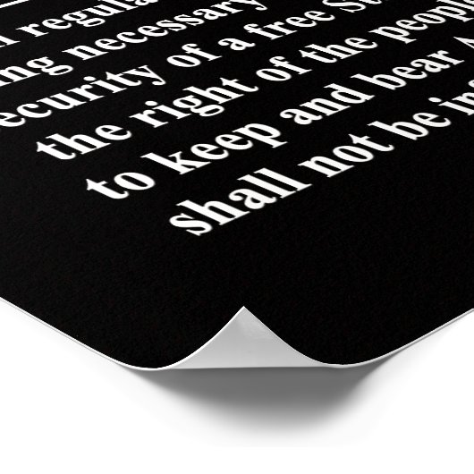 ジェファーソン引用文 – 第2改正美しい ポスター (角)