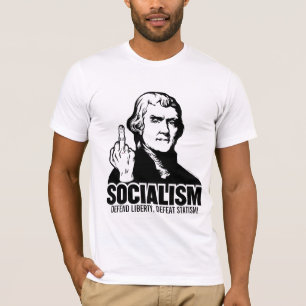 ジェファーソン社会主義のカスタマイズ可能なスローガンのTシャツ Tシャツ