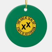 ジェファーソン米国提案州国旗 セラミックオーナメント (正面)