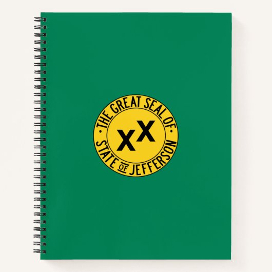 ジェファーソン米国提案州国旗 ノートブック (正面)