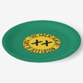 ジェファーソン米国提案州国旗 ペーパープレート (アングル)