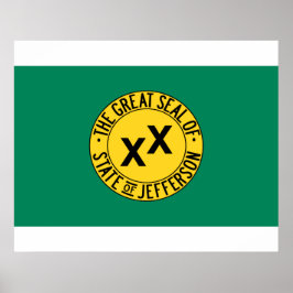 ジェファーソン米国提案州国旗 ポスター