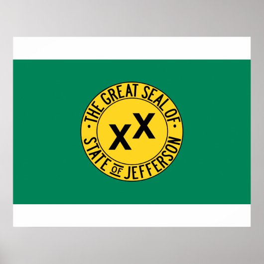 ジェファーソン米国提案州国旗 ポスター (正面)