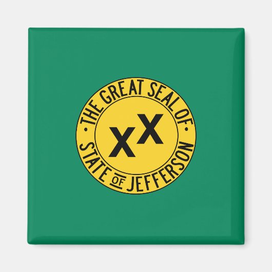ジェファーソン米国提案州国旗 マグネット (正面)