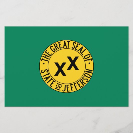 ジェファーソン米国提案州国旗 便箋 (正面)