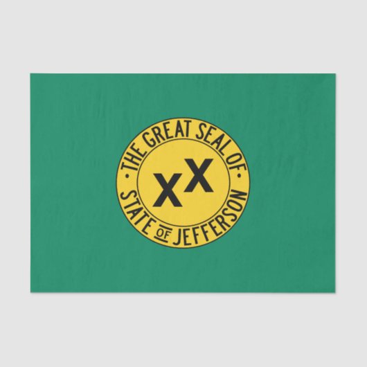 ジェファーソン米国提案州国旗 薄葉紙 (正面)