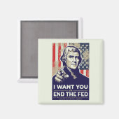 ジェファーソン食べ物を与えエンド マグネット (正面/裏面)