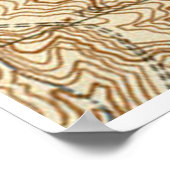 ジェファーソン・シティMOのヴィンテージの地図(1939年) ポスター (角)