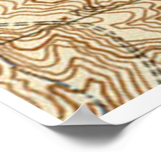 ジェファーソン・シティMOのヴィンテージの地図（1939年） ポスター (角)