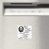 ジェファーソン・ティラニー・リバティ引用文 マグネット (インサイチュ (食洗機))