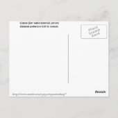 ジェファーソン・デイビスとその内閣 ポストカード (裏面)