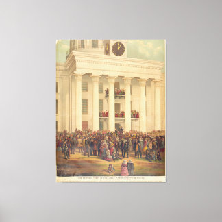 ジェファーソン・デイビス南北戦争の発足 キャンバスプリント