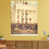 ジェファーソン・デイビス南北戦争の発足 キャンバスプリント (インサイチュ (リビング))