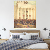 ジェファーソン・デイビス南北戦争の発足 キャンバスプリント (インサイチュ (寝室))