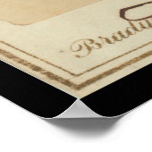 ジェファーソン・デイビス署名カード1860 ポスター (角)