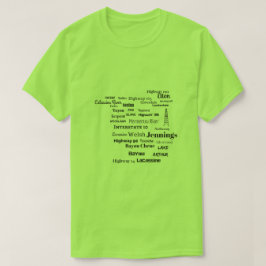 ジェファーソン・デイヴィスの教区のケージャンのルイジアナのTシャツ Tシャツ