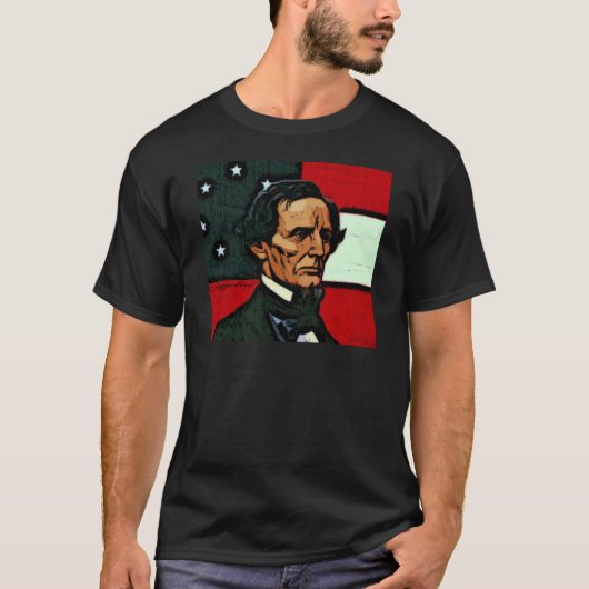 、ジェファーソン・デイヴィスConfederacyの大統領 Tシャツ (正面)