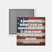 ジェファーソン：ビッグ・ガバメントが全てを取り仕切る… マグネット (正面/裏面)