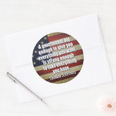 ジェファーソン：ビッグ・ガバメントが全てを取り仕切る… ラウンドシール (封筒)