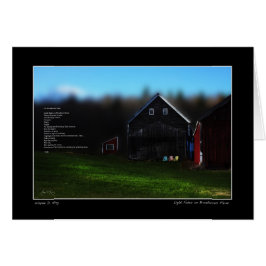 ジェファーソン・ブロードカーズ・ファームのポスターに光が当たる