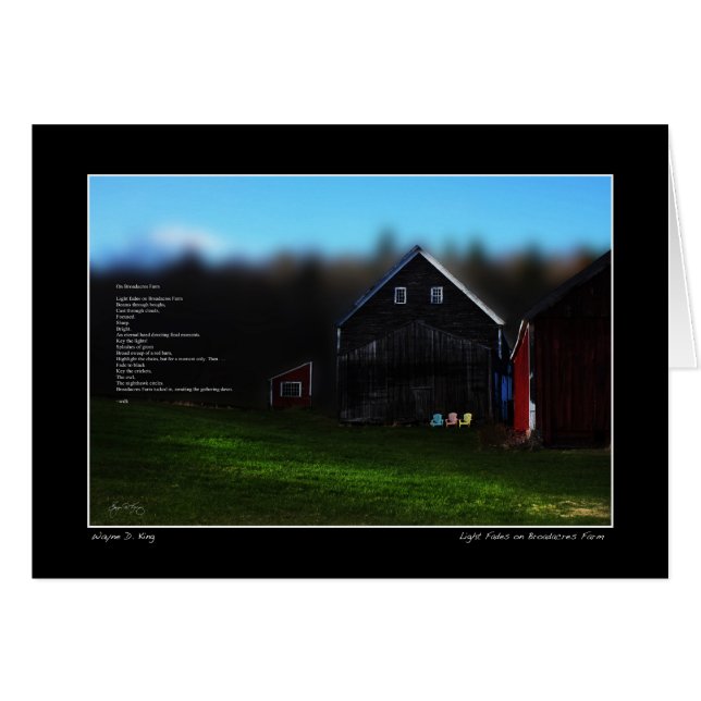 ジェファーソン・ブロードカーズ・ファームのポスターに光が当たる (正面横)