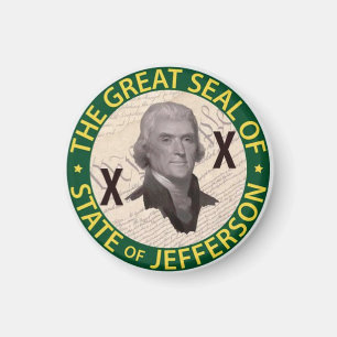 ジェファーソン・ボタンの州 マグネット