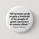 ジェファーソン:残らない静か 缶バッジ (正面)