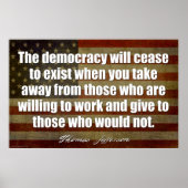 ジェファーソン：民主主義は消滅する… ポスター (正面)