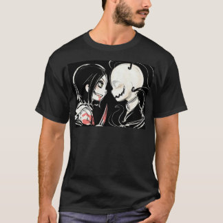 ジェフキラーCreepypastaの細い人Slenderman Tシャツ