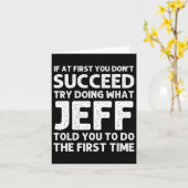 ジェフギフト名パーソナライズされた誕生日おもしろいChristm カード (黄色い花)