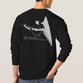 ジェフトマスジョニーの雌ジカの長袖のワイシャツ Tシャツ (裏面)