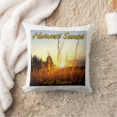 ジェフベントンハーベストサンセットファン装飾用クッション クッション (ブランケット)