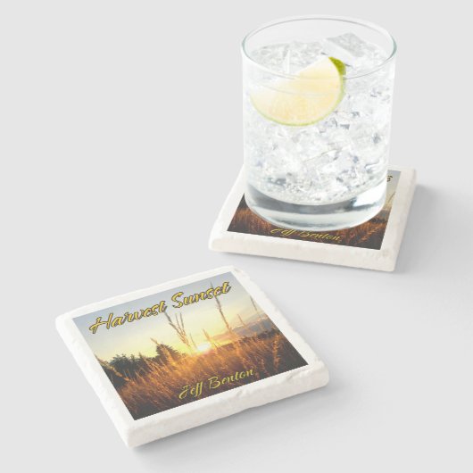 ジェフベントン石の飲み物用コースターファングッズ ストーンコースター (横)