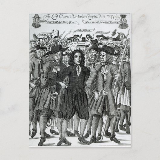 ジェフリー判事の逮捕1689 ポストカード (正面)