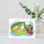 ジェフ吹・ウィリスのBUBBLES CATS ポストカード (スタンド正面)