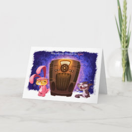 ジェフ・ウィリスによるクリスマス・バニー・キャッツのアート シーズンカード