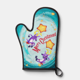 ジェフ・ウィリスによる星へのトナカイの揺れ 鍋つかみ