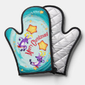 ジェフ・ウィリスによる星へのトナカイの揺れ 鍋つかみ (正面/裏面)