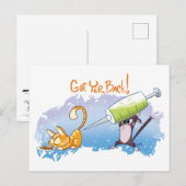 ジェフ・ウィリスアートの「あなたのことを応援してる - 早期回復を！」 ポストカード (正面/裏面)