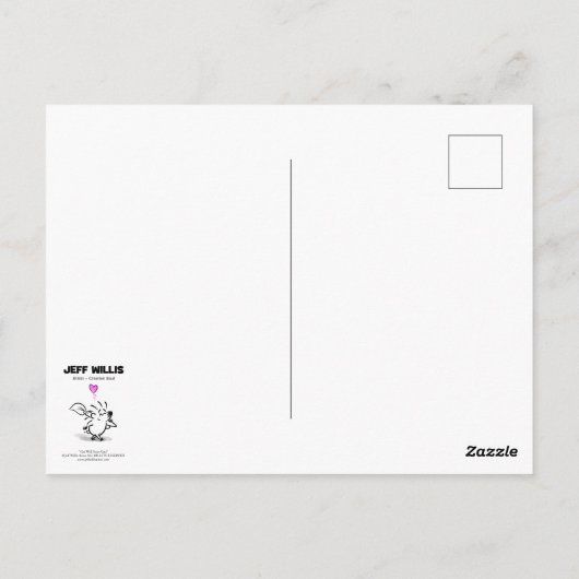 ジェフ・ウィリスアートの「応援してるよ - 早期回復を!」 ポストカード (裏面)