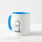 ジェフ・ウィリス・アートによるインスピレーションのないアーティスト マグカップ (正面左)