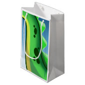 ジェフ・ウィリス・アートによる謎のロングネック恐竜 スモールペーパーバッグ (正面アングル)