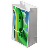 ジェフ・ウィリス・アートによる謎のロングネック恐竜 スモールペーパーバッグ (裏面アングル)