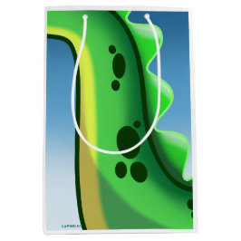 ジェフ・ウィリス・アートによる謎のロングネック恐竜 ミディアムペーパーバッグ