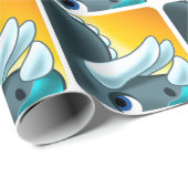 ジェフ・ウィリス・アートによる謎の角化した恐竜 ラッピングペーパー (ロールコーナー)