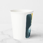 ジェフ・ウィリス・アートによる謎の角化した恐竜 紙コップ (右)