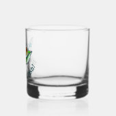ジェフ・ウィリス・アートによる「魚のように飲む」 ウイスキーグラス (左)