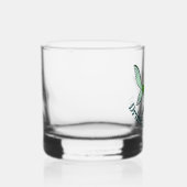 ジェフ・ウィリス・アートによる「魚のように飲む」 ウイスキーグラス (右)