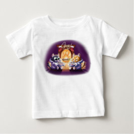 ジェフ・ウィリス・アートによる「CHEERS! COCOA CATS」 ベビーTシャツ
